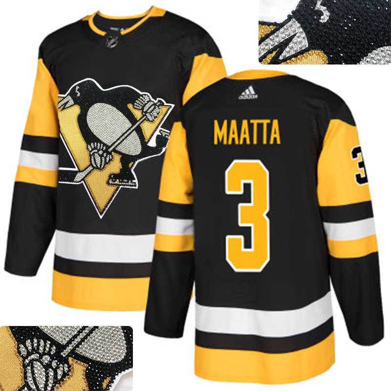 Penguins #3 Olli Maatta Black Glittery Edition Adidas Jersey,We sell and wholesale Penguins #3 Olli Maatta Black Glittery Edition Adidas Jersey on line form chian!